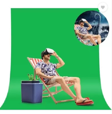 Kate 8x12FT SMART GREEN SCREEN PHOTO VIDEO BACKGROUND CURTAIN. BACKDROP CHROMAKEY Reflector