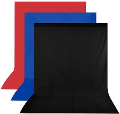 BOLTOVE 8X12Ft. Black/ Red/ Navy Blue Black Backdrop Background for Photography Reflector