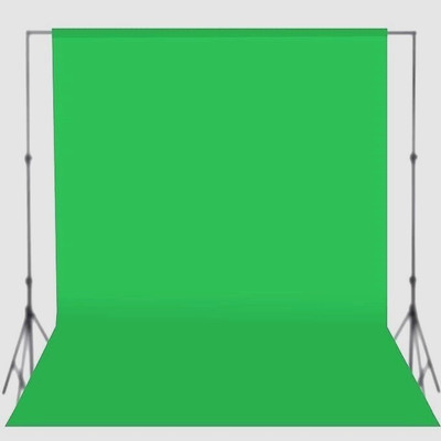 Masterpiece 8x12FT Green Video Background Cloth, Decoration, FB, Teaching, Dancing, Zoom Reflector