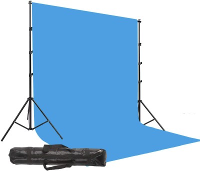 PIXSO 8X12 SkyBlue Backdrop Photography Stand Backdrop Kit Portable Foldable With Bag Reflector