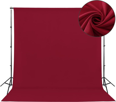 Vistook 8X12 Ft Maroon Screen Backdrop with 9x9ft Backdrop Stand,Stand Kit And Carry Bag Reflector