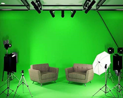 Kate 8x12 green backdrop editing, background video grapi Reflector