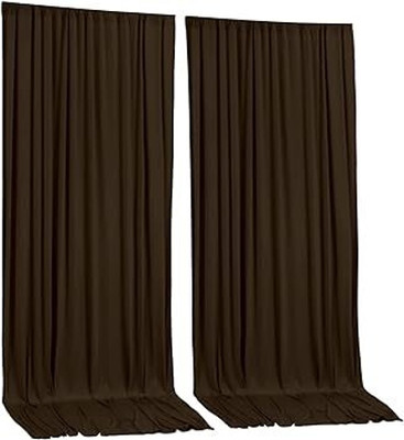 Cam cart Brown Backdrop Curtains Wedding Background Drapes (2 Panels 4x10ft) Reflector