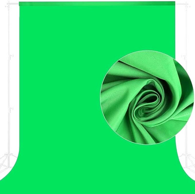 SNAPCLICK 8x9FT GREEN SCREEN BACKGROUND FOR YOUTUBE, ZOOM, DECORATION, CHROMAKEY, BACKDROP Reflector