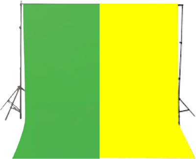 VRITASH 4X10FT (1 Green 1 Yellow) Screen Background Backdrop YouTube Videos Reflector