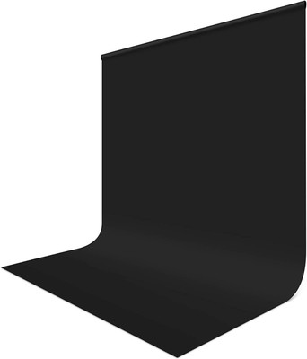 Vistook 6Ftx9Ft Heavy Black 200GSM NON Transparent Backdrop BackgroundFor Studio Reflector