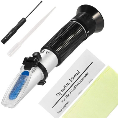 GoodsBazaar Portable Brix Refractometer with Automatic Temperature Compensation(ATC) Manual Laboratory Refractometer