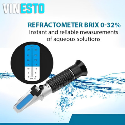 vinesto VN-RM-01 ClearView PrecisionPro Refractometer: Accurate & Compact Manual Handheld Refractometer