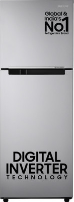Samsung 236 L Frost Free Double Door 2 Star Refrigerator with Digital Inverter(Gray Silver, RT28C3032GS/HL)