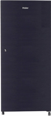 Haier 195 L Direct Cool Single Door 4 Star Refrigerator(Black Brushline, HED-20CKS)