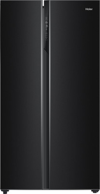 Haier 630 L Frost Free Side by Side Convertible Refrigerator(Black Steel, HRS-682KS)