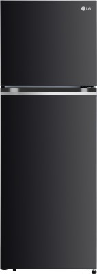LG 343 L Frost Free Double Door 2 Star Refrigerator  with Door Cooling+, Inverter Compressor, Express Freeze & Multi Air Flow(Ebony Sheen, GL-D382SESY)
