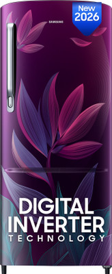 Samsung 183 L Direct Cool Single Door 4 Star Refrigerator(PARADISE BLOOM PURPLE, RR20H27249R/NL)