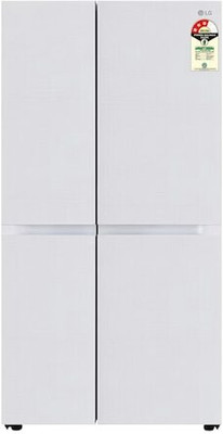 650 L Frost Free Side by Side 3 Star Convertible Refrigerator(White, GL-B257DLW3)