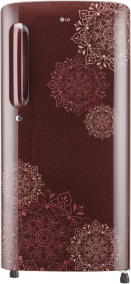 LG 190 L Direct Cool Single Door 5 Star Refrigerator(Ruby Regal, GL-B201ARRZ)
