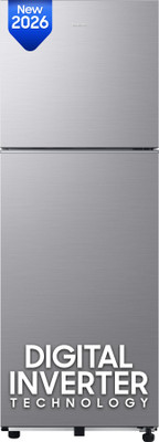 236 L Frost Free Double Door 2 Star Refrigerator  with Digital Inverter, 2026 Model(GRAY SILVER, RT40H28W2QHL)