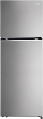 LG 360 L Frost Free Double Door 2 Star Convertible Refrigerator(Shiny Steel, GL-S382SPZY)
