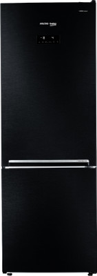 Voltas Beko by A Tata Product 340 L Frost Free Double Door Bottom Mount 2 Star Refrigerator(Wooden Black, RBM365DXBCF)