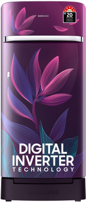 Samsung 189 L Direct Cool Single Door 5 Star Refrigerator with Base Drawer with Digital Inverter(Paradise Bloom Purple, RR21D2H259R/HL)