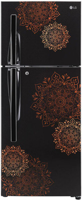 LG 260 L Frost Free Double Door 2 Star Refrigerator(Ebony Regal, GL-N292RERY)