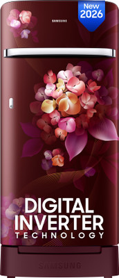 Samsung 189 L Direct Cool Single Door 4 Star Refrigerator with Base Drawer(Hydrangea Plum, RR21H2H24HT/HL)