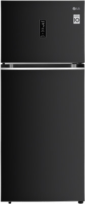 LG 423 L Frost Free Double Door 3 Star Convertible Refrigerator(Ebony Sheen, GL-T422VESX)