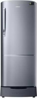 SAMSUNG 230 L Direct Cool Single Door 3 Star Refrigerator with Base Drawer  (Gray Silver, RR24B282YGS/NL)