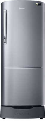 SAMSUNG 230 L Direct Cool Single Door 3 Star Refrigerator with Base Drawer (Gray Silver, RR24B282YGS/NL)