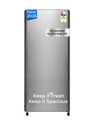 Haier 190 L Direct Cool Single Door 2 Star Refrigerator with Fast Ice Making, Easy Clean Back, Large Vegetable Box ( 2026 Model)(Moon Silver, HED-202TMSA-N)