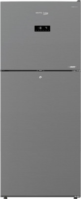 [Hdfc credit card] Voltas Beko 432 L Frost Free Double Door Top Mount 2 Star Refrigerator(PET INOX, RFF4653XPCF)
