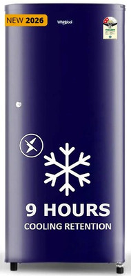 Whirlpool 184 L Direct Cool Single Door 2 Star Refrigerator(Sapphire Blue, 205 WDE CLS 2S SAPPHIRE BLUE-Y)