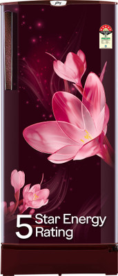 Godrej 185 L Direct Cool Single Door 5 Star Refrigerator with Turbo Cooling Technology With Toughened Glass Shelves(Mystic Wine, RD 195E TAF MY WN)