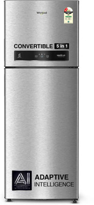 Whirlpool 467 L Frost Free Double Door 2 Star Convertible Refrigerator  (Alpha Steel, IF INV CNV 515 ALPHA STEEL (2S)-Z) For Rs. 37999 @ 49 %