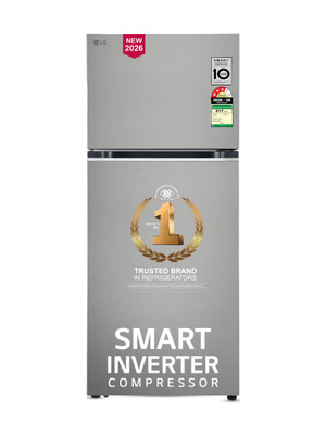 LG 380 L Frost Free Double Door 3 Star Convertible Refrigerator  with smart Inverter Compressor, Wi-Fi Enabled, Multi Air Flow Cooling, Express Freeze, Convertible, diagnosis, Auto connect & 2026 Model(Shiny Steel, GLT3836SNPZ)