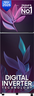 Samsung 236 L Frost Free Double Door 2 Star Refrigerator(Paradise Bloom Purple, RT40H28W2PRHL)