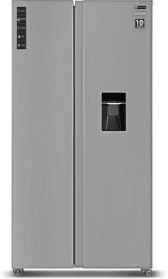 realme TechLife 631 L Frost Free Side by Side Refrigerator(Silver Steel, 631GSRM)