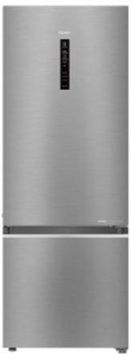 Haier 460 L Frost Free Double Door Bottom Mount 3 Star Refrigerator(Inox Steel, HRB-4804IS)