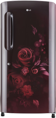 LG 215 L Direct Cool Single Door 3 Star Refrigerator (Scarlet Euphoria, GL-B221ASED)