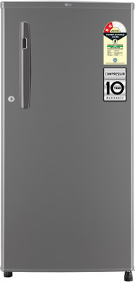 LG 185 L Direct Cool Single Door 2 Star Refrigerator(Dim Grey, GL-B199ODGC)