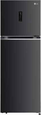 LG 340 L Frost Free Double Door 3 Star Convertible Refrigerator(Ebony Sheen, GL-T342VESX)