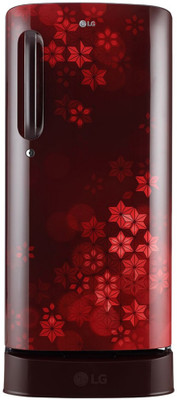 LG 190 L Direct Cool Single Door 3 Star Refrigerator(Scarlet Quartz, GL-D201ASQD)