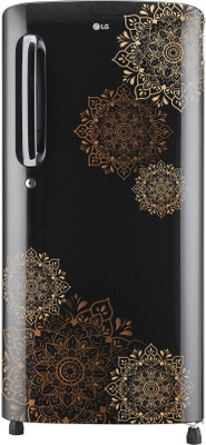 LG 190 L Direct Cool Single Door 3 Star Refrigerator(Ebony Regal, GL-B201AERD)