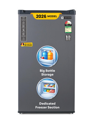 realme TechLife 84 L Direct Cool Single Door 2 Star Refrigerator(Silver Grey, 85VD2RM26|85VD2RM26-SG)