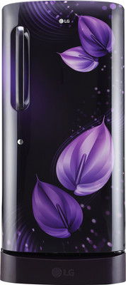 LG 215 L Direct Cool Single Door 3 Star Refrigerator with Base Drawer(Purple Victoria, GL-D221APVD)