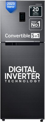 Price Drop- SAMSUNG 301 L Frost Free Double Door 2 Star Convertible Refrigerator (Elegant Inox, RT34C4542S8/HL) For Rs. 26990 @ 36% off