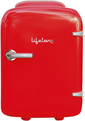 Lifelong 4 L Thermoelectric Cooling Single Door Refrigerator(Red, LLPR04R)