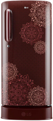 LG 190 L Direct Cool Single Door 3 Star Refrigerator(Ruby Regal, GL-D201ARRD)