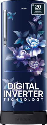 Samsung 183 L Direct Cool Single Door 4 Star Refrigerator(Himalayan Poppy Blue, RR20C1824HV/HL)