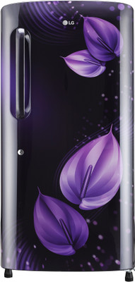 LG 215 L Direct Cool Single Door 3 Star Refrigerator with Base Drawer(Purple Victoria, GL-B221APVD)