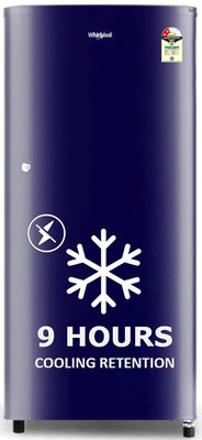 Whirlpool 184 L Direct Cool Single Door 2 Star Refrigerator(Solid Blue / Blue, 205 WDE CLS 2S SAPPHIRE BLUE-Z)